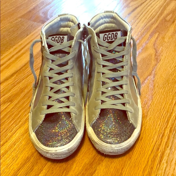 golden goose glitter tongue